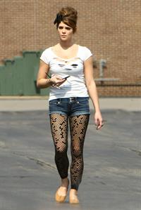 Ashley Greene on the set of lol Laughing out Loud in Detroit July 16, 2010 