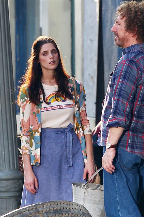 Ashley Greene on the set of CBGB in Savannah on July 2, 2012