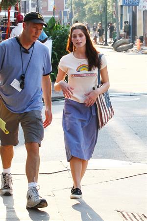 Ashley Greene on the set of CBGB in Savannah on July 2, 2012