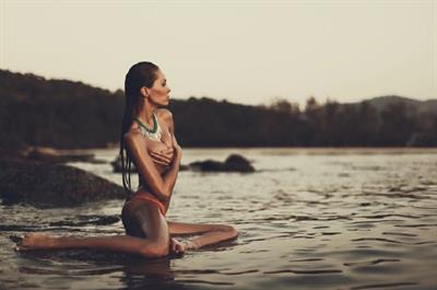 Galinka Mirgaeva in a bikini