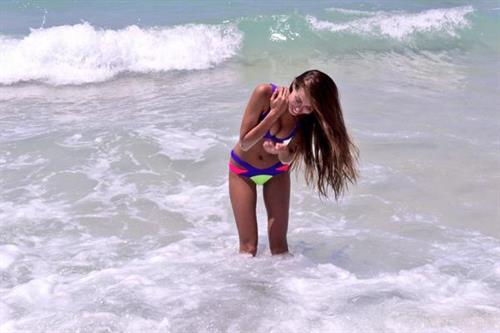 Galinka Mirgaeva in a bikini