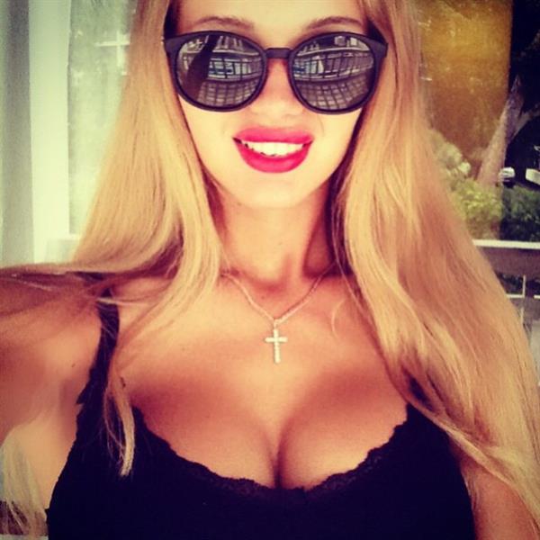 Olya Abramovich taking a selfie