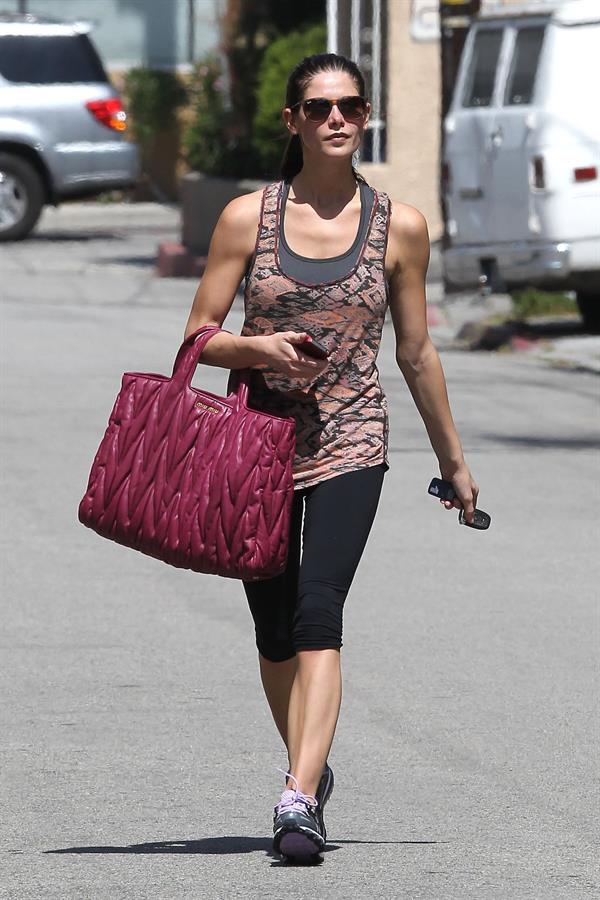 Ashley Greene leaving the gym in Studio City on May 30, 2012