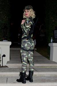 Maria Menounos dressed up as a soldier for Halloween