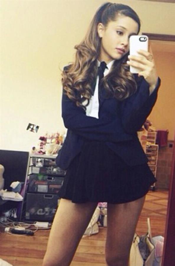 Ariana Grande taking a selfie