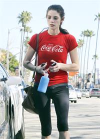 Ashley Greene leaving the gym in Santa Monica on Feb 8, 2012 