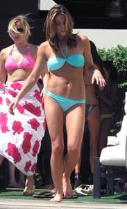 Ashley Greene hosts a pool party at the Wet Republic on August 7, 2010 in Las Vegas, Nevada