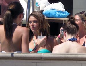 Ashley Greene hosts a pool party at the Wet Republic on August 7, 2010 in Las Vegas, Nevada