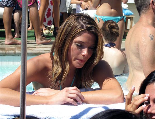 Ashley Greene hosts a pool party at the Wet Republic on August 7, 2010 in Las Vegas, Nevada