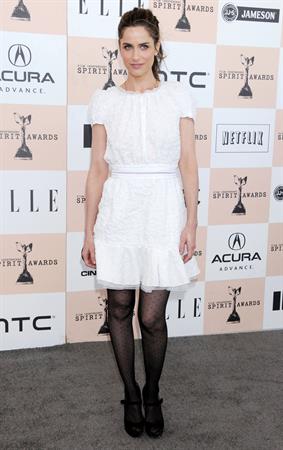 Amanda Peet Film Independent Spirit awards at Santa Monica Beach on February 26, 2011