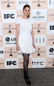 Amanda Peet Film Independent Spirit awards at Santa Monica Beach on February 26, 2011