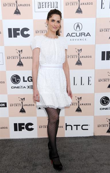 Amanda Peet Film Independent Spirit awards at Santa Monica Beach on February 26, 2011