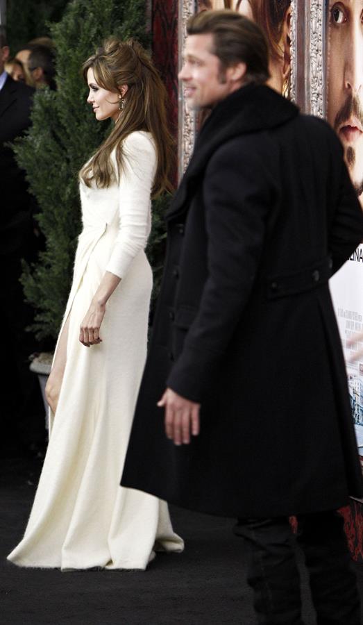 Angelina Jolie the Tourist world premiere in New York on December 6, 2010