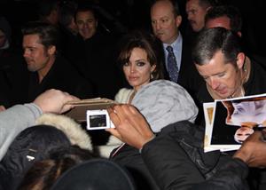 Angelina Jolie the Tourist world premiere in New York on December 6, 2010