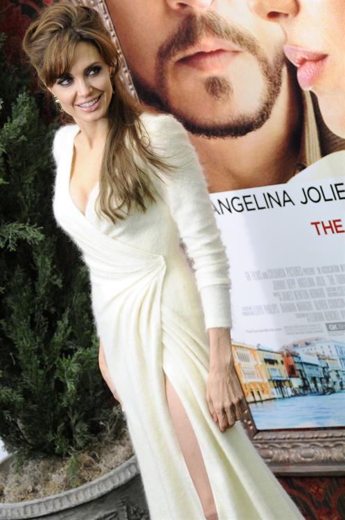 Angelina Jolie the Tourist world premiere in New York on December 6, 2010