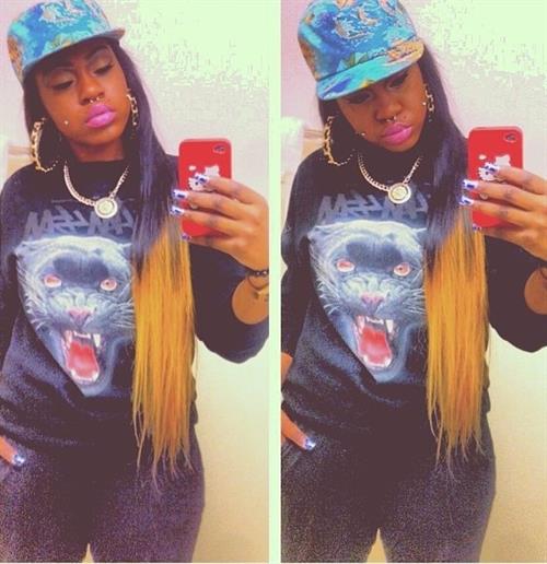 Lucci Vee taking a selfie