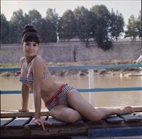 Claudine Auger in a bikini