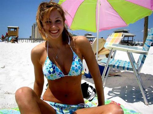 Anonymous in a bikini