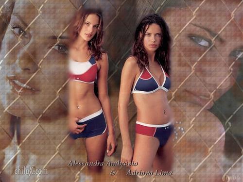 Alessandra Ambrosio in a bikini