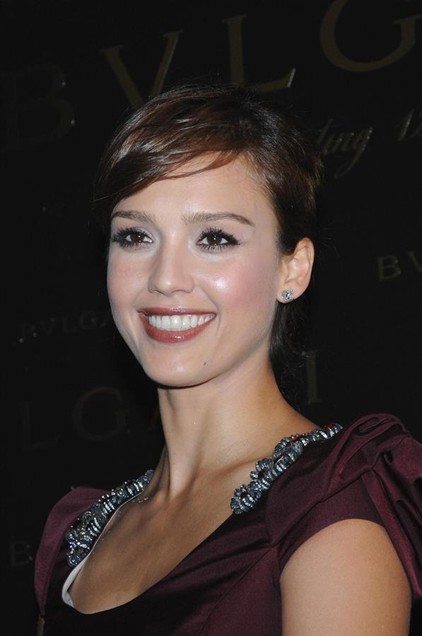 Jessica Alba opening of the Exhibition Between Eternity and History 1884 2009 in Rome Italy 