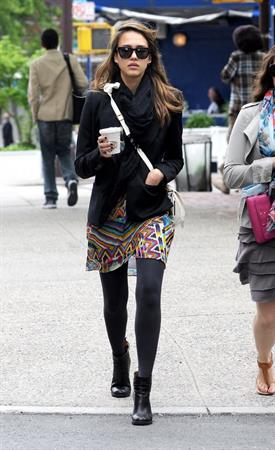 Jessica Alba out about in New York on May 7, 2012