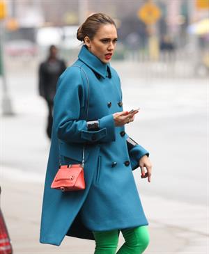Jessica Alba out and about in New York City on January 15, 2012