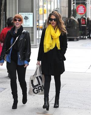Jessica Alba out and about in New York on March 9, 2012