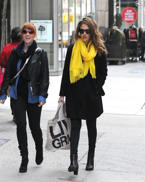 Jessica Alba out and about in New York on March 9, 2012