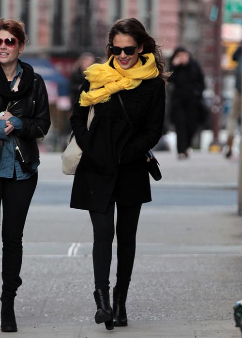 Jessica Alba out and about in New York on March 9, 2012