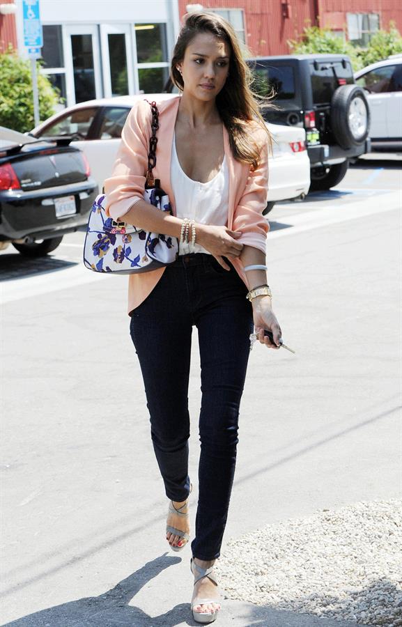 Jessica Alba in Culver City on August 2, 2012