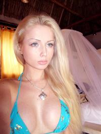 Valeria Lukyanova in a bikini