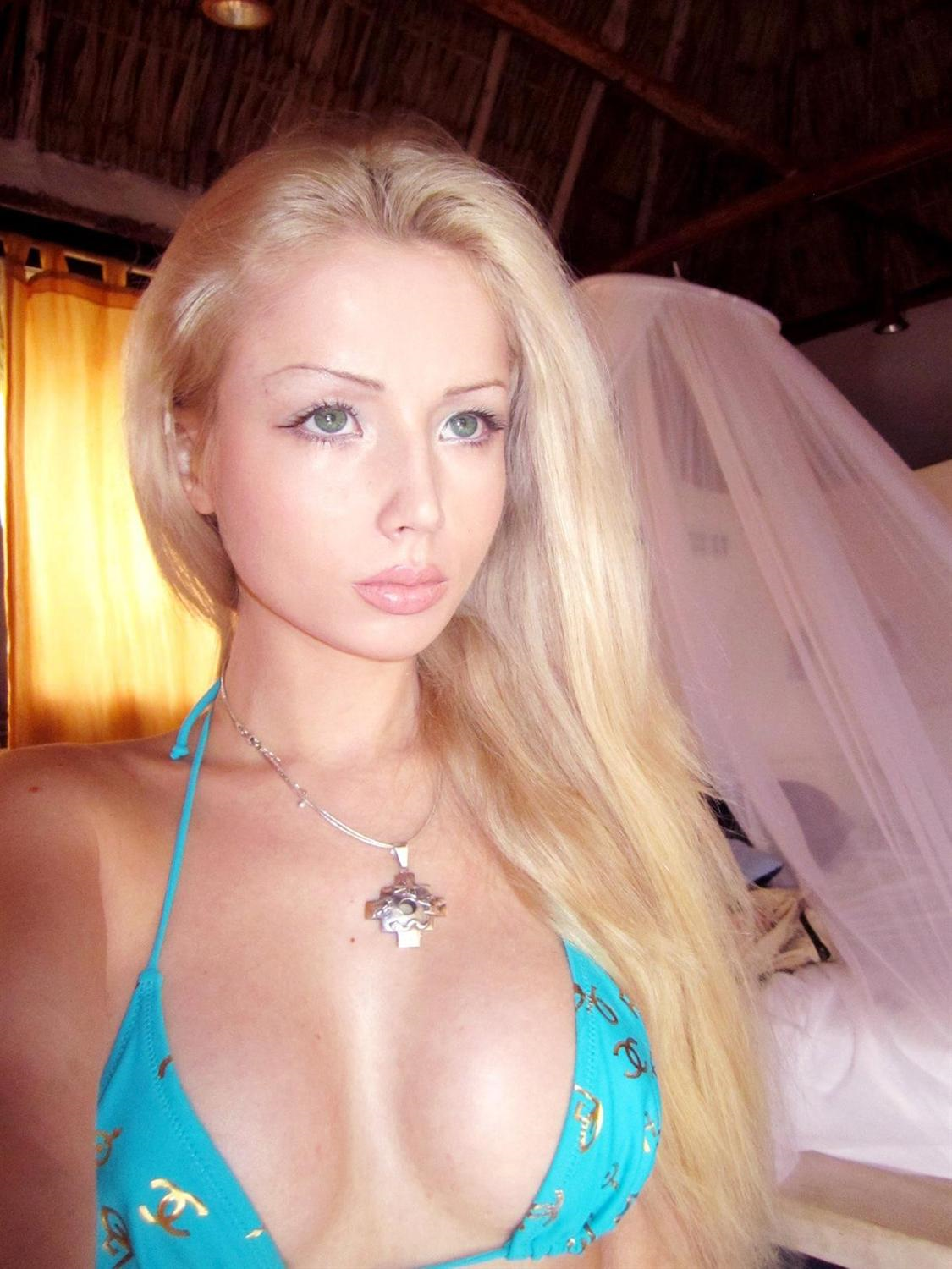 Valeria Lukyanova in a bikini
