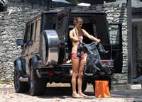 Alessandra Ambrosio in a bikini