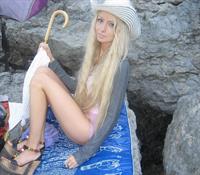 Valeria Lukyanova in a bikini