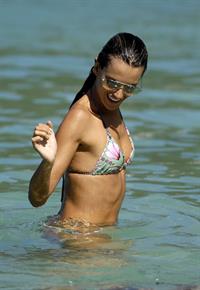 Alessandra Ambrosio Saint Barthelemy Candids on January 22, 2009 