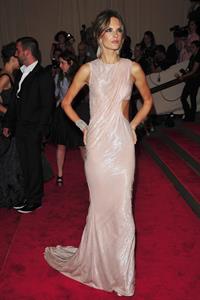 Alessandra Ambrosio attends the Metropolitan Museum of Arts 2010 costume institute ball on May 2, 2010 in New York City