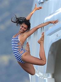 Nina Dobrev in a bikini