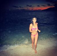 Chanel Iman in a bikini