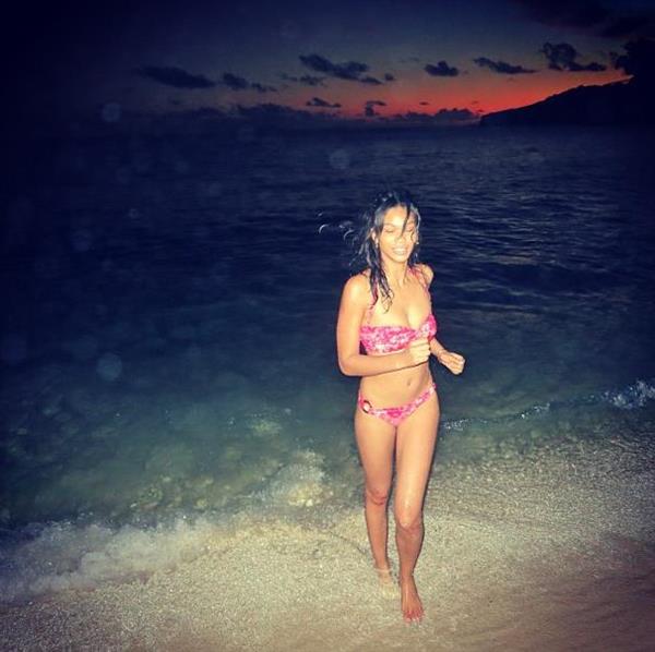 Chanel Iman in a bikini