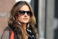 Alessandra Ambrosio leaves an appearance at the Victoria's Secret Store April 24, 2010 