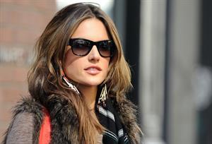 Alessandra Ambrosio leaves an appearance at the Victoria's Secret Store April 24, 2010 