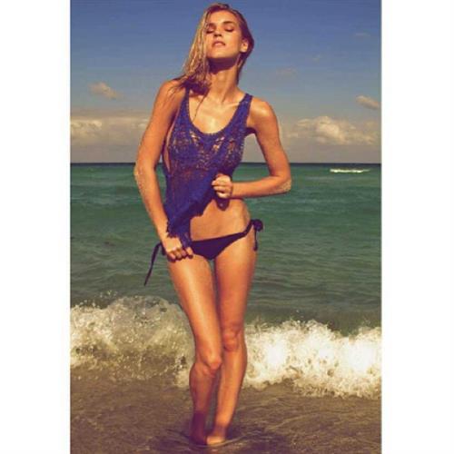 Joy Corrigan in a bikini