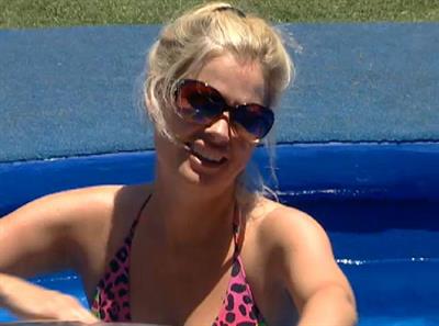 Britney Haynes in a bikini