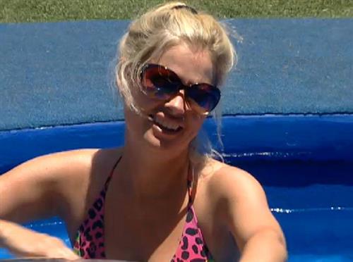 Britney Haynes in a bikini