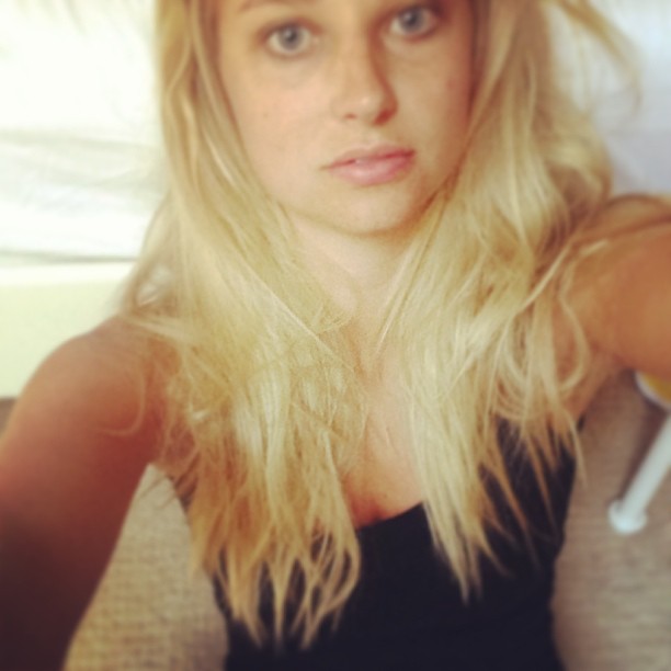 Genevieve Morton taking a selfie