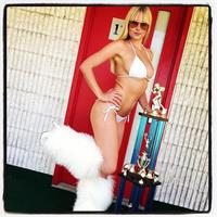 Genevieve Morton in a bikini