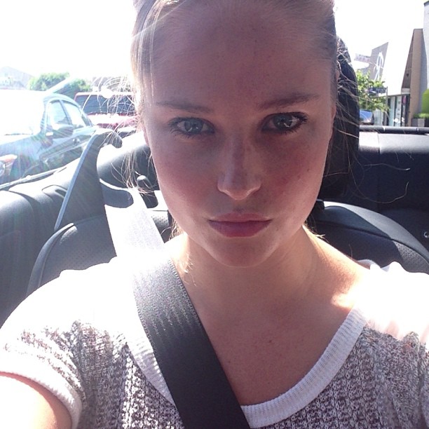 Genevieve Morton taking a selfie