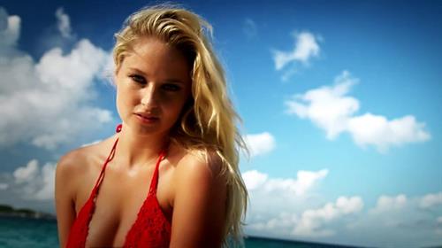 Genevieve Morton in a bikini