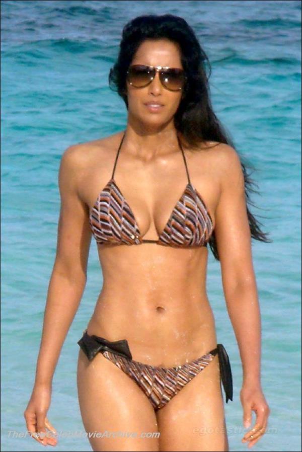 Padma Lakshmi in a bikini