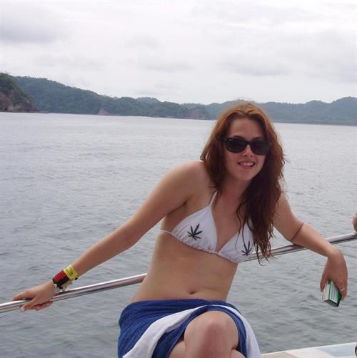 Kristen Stewart in a bikini